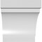 Ekena Millwork 3 1/2-in. W x 38-in. D x 38-in. H Merced Architectural Grade PVC Knee Brace BRCP035X38X38MRC - alternate 6